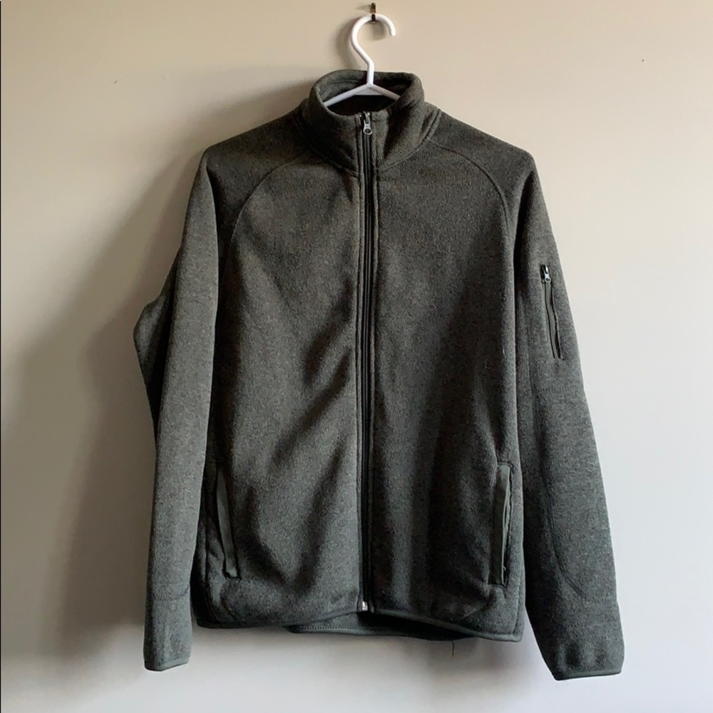 Dark Green (Forest/Sage) Fleece Autumn Jacket